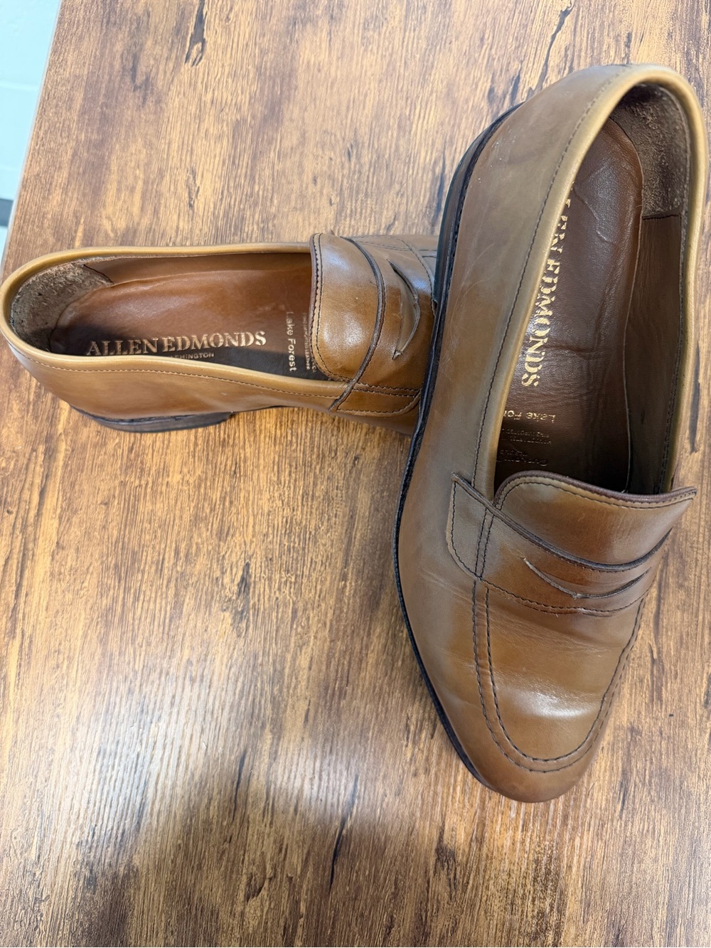 Allen Edmonds Lake Forest 10.5 D Loafer Walnut Leather